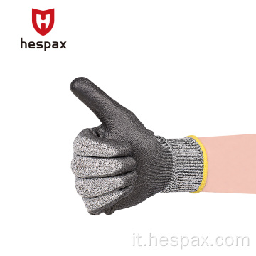 Hespax Pu Guves Safety Industry Merchant Mancano pesanti